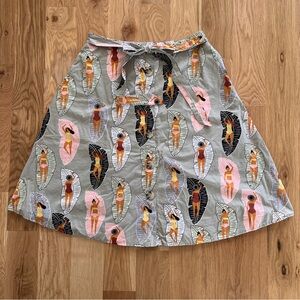 Anthropologie Eva Franco Sunbather A-Line Skirt - Size 12